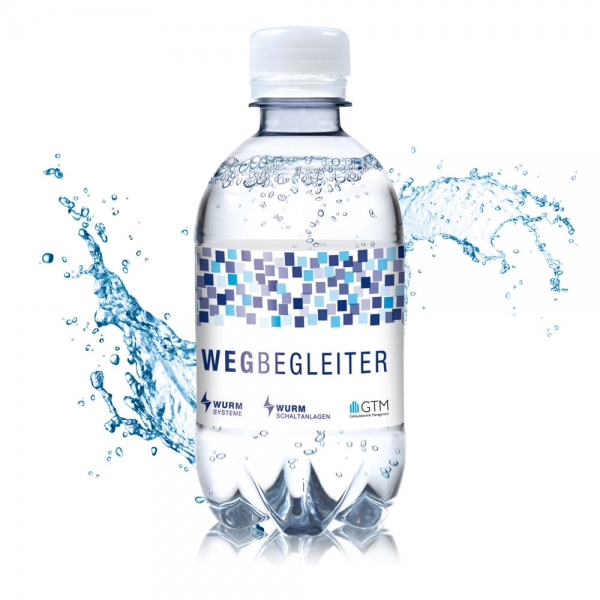 330ml Wasserflasche mit Logo Druck