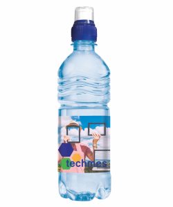 Blaue 330 ml Werbe-Wasser Sportscapverschluss
